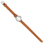 OROLOGIO QUARZO STRASS PELLE CUOIO