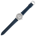 OROLOGIO QUARZO ACCIAIO,STRASS-VERNICE BLU