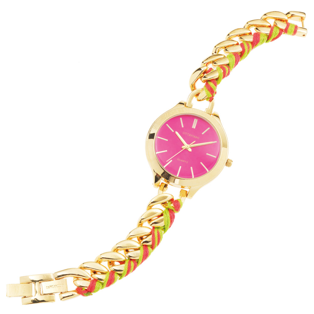 QUARZO ROSSO,BRACCIALE CATENA DORATA