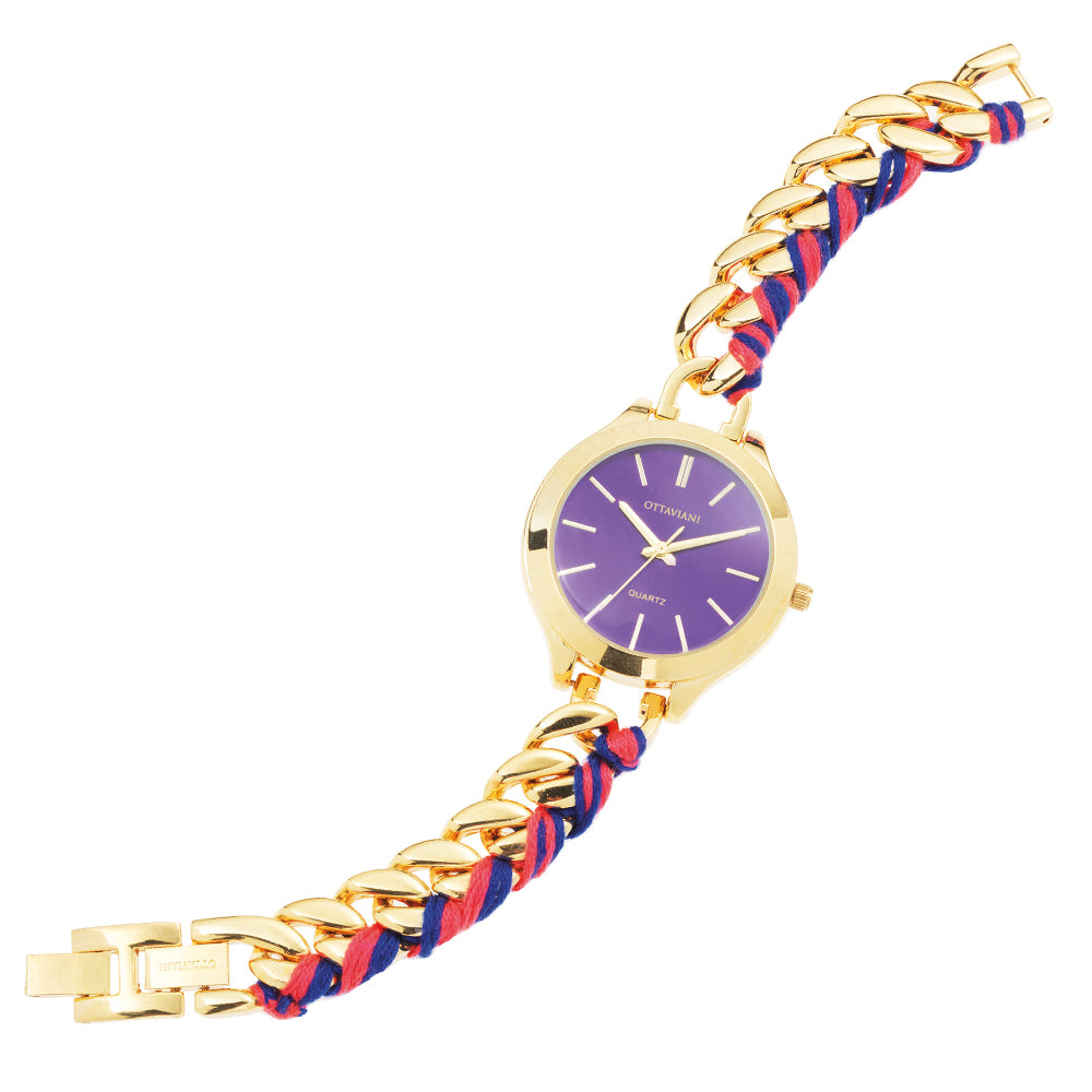 QUARZO BLU,BRACCIALE CATENA