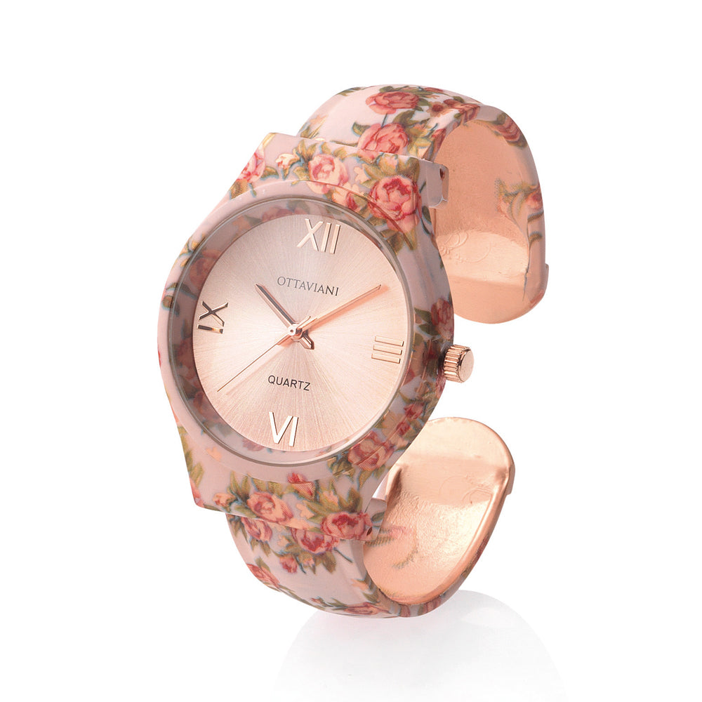 QUARZO ROSE GOLD BANGLE