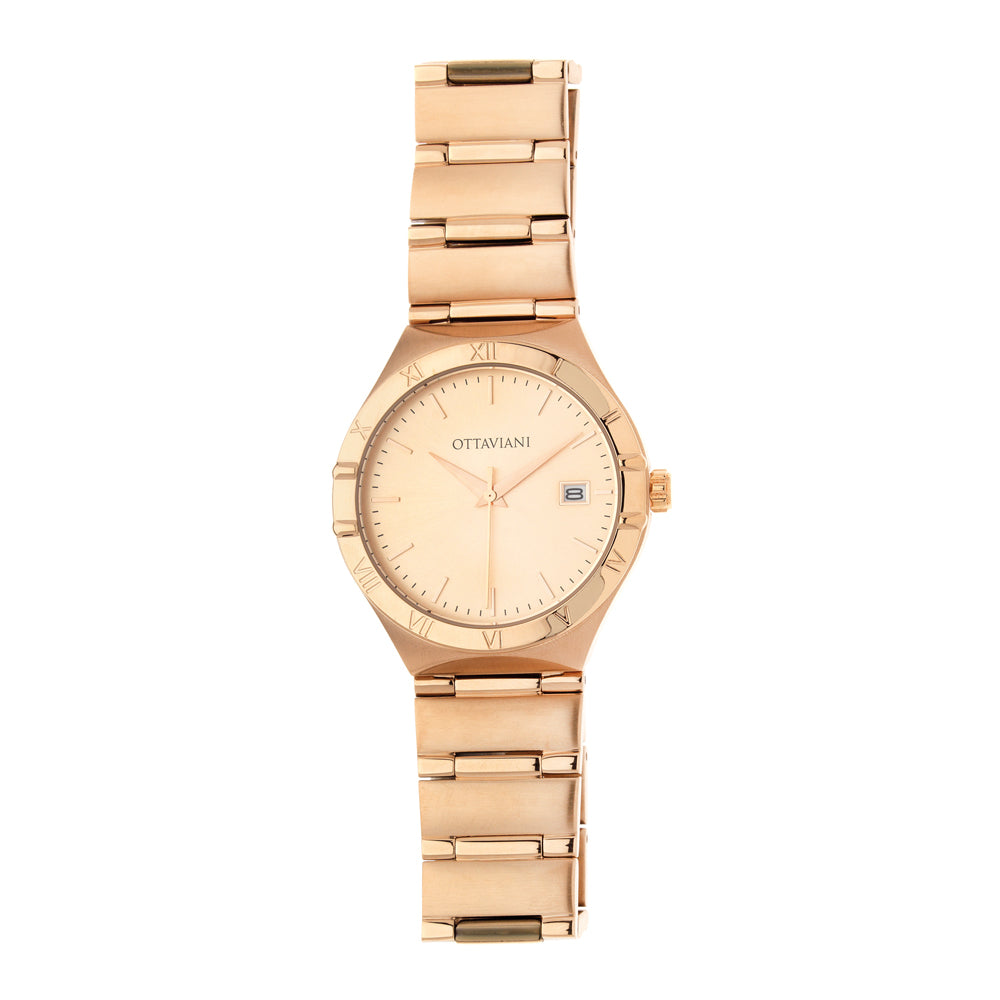QUARZO CLASSIC ROSE GOLD CON QUADRANTE ROSA