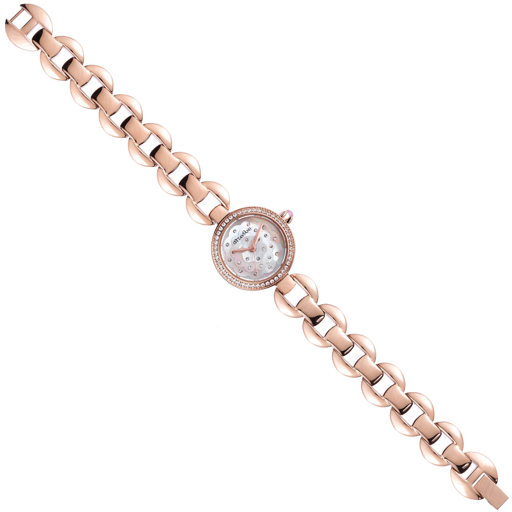 QUARZO ROSE GOLD E STRASS