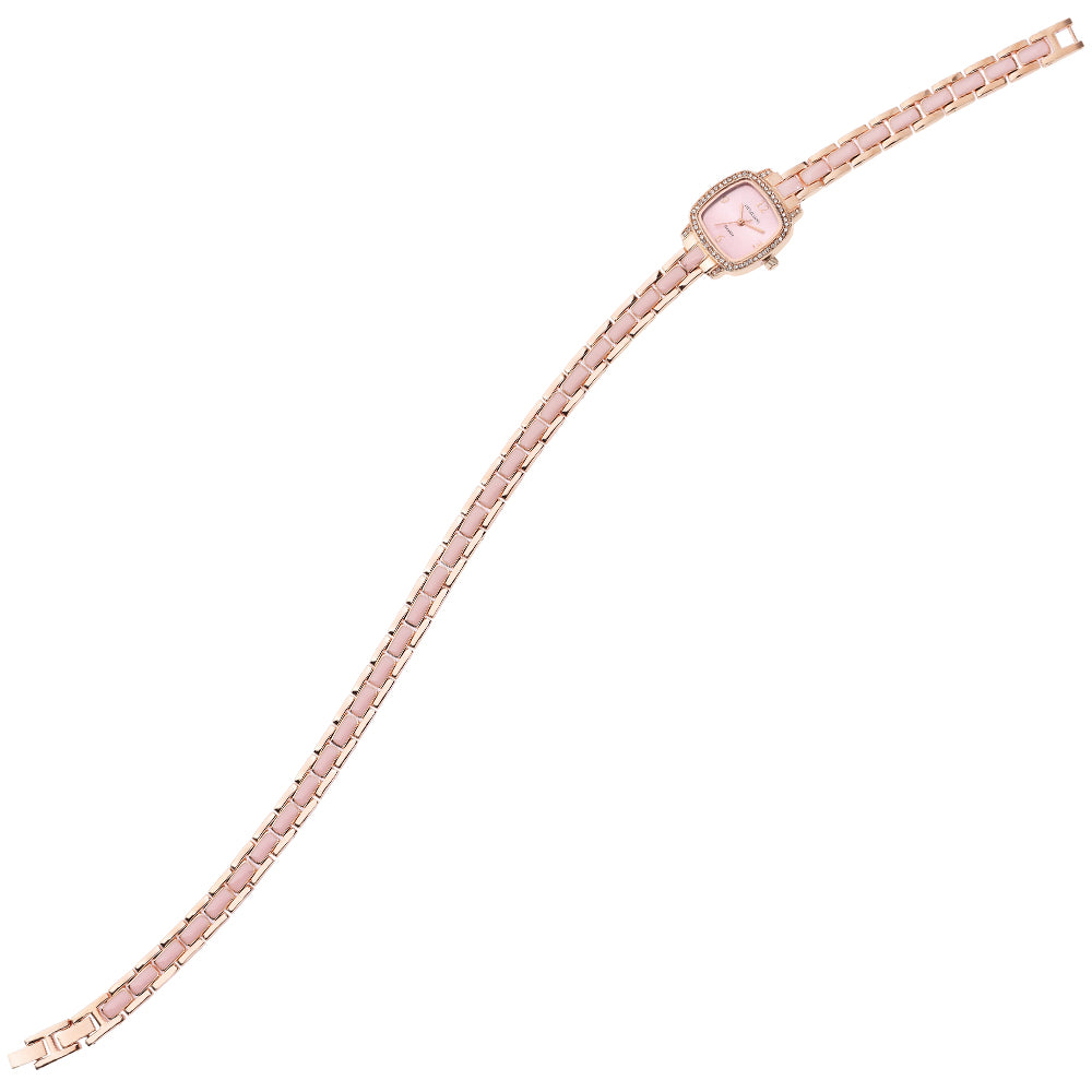 QUARZO ROSE GOLD DOPPIO GIRO ROSA