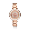 QUARZO ACCIAIO ROSE GOLD E STRASS