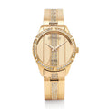QUARZO SEMI-BANGLE DORATO