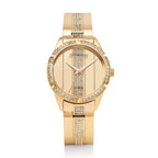 QUARZO SEMI-BANGLE DORATO