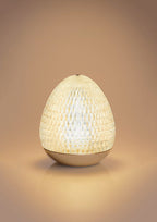 LAMPADA "UOVO" IN ACRILICO TAGLIO DIAMANTE C/BA