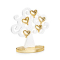 SCULTURA "ALBERO DELL'AMORE" BIANCO/ORO PC.H19,