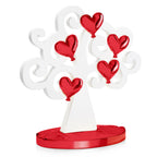 SCULTURA "ALBERO DELL'AMORE" BIANCO/ROSSO GR.