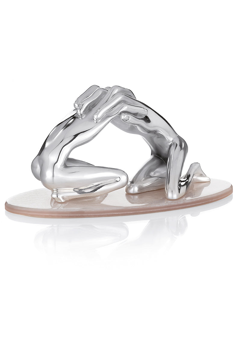 SCULTURA "ABBRACCIO" MADREPERLA