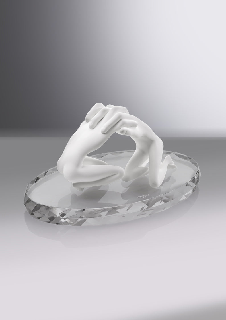 SCULTURA "ABBRACCIO" BIANCO MAT