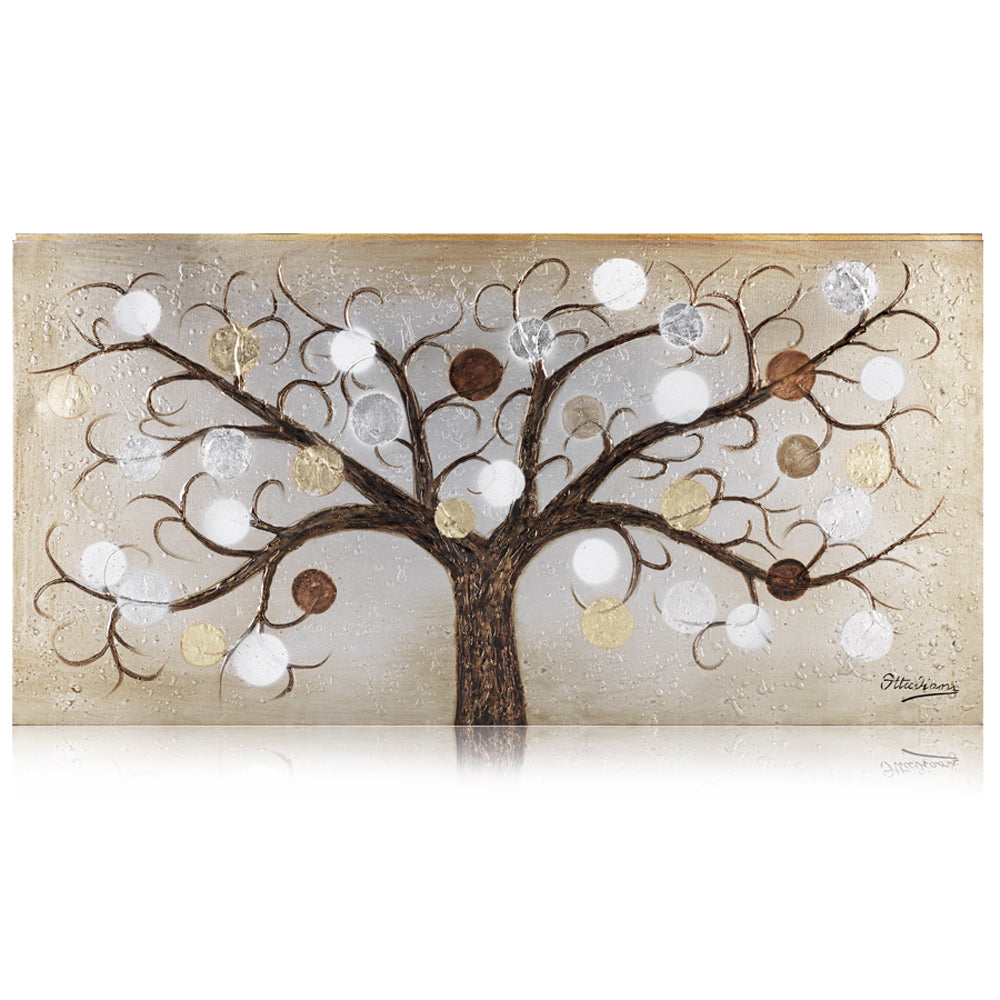 QUADRO SU TELA "ALBERO DELLA VITA" 120X60