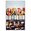 QUADRO "ALBERO A COLORI"CM 80X120-SUPERF.LUCID