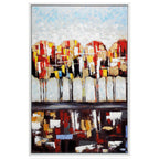 QUADRO "ALBERO A COLORI"CM 80X120-SUPERF.LUCID