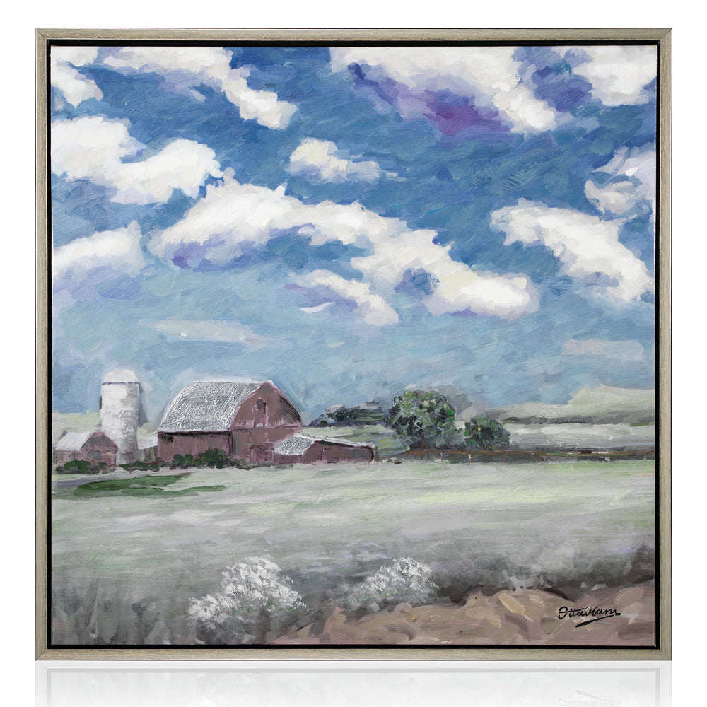 QUADRO "PAESAGGIO"CM 100X100 SUPERFICIE LUCIDA