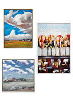 QUADRO"SERENITA'BUCOLICA" CM 90X120  SUPERF LU