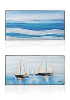 QUADRO SU TELA "MARE BLU"