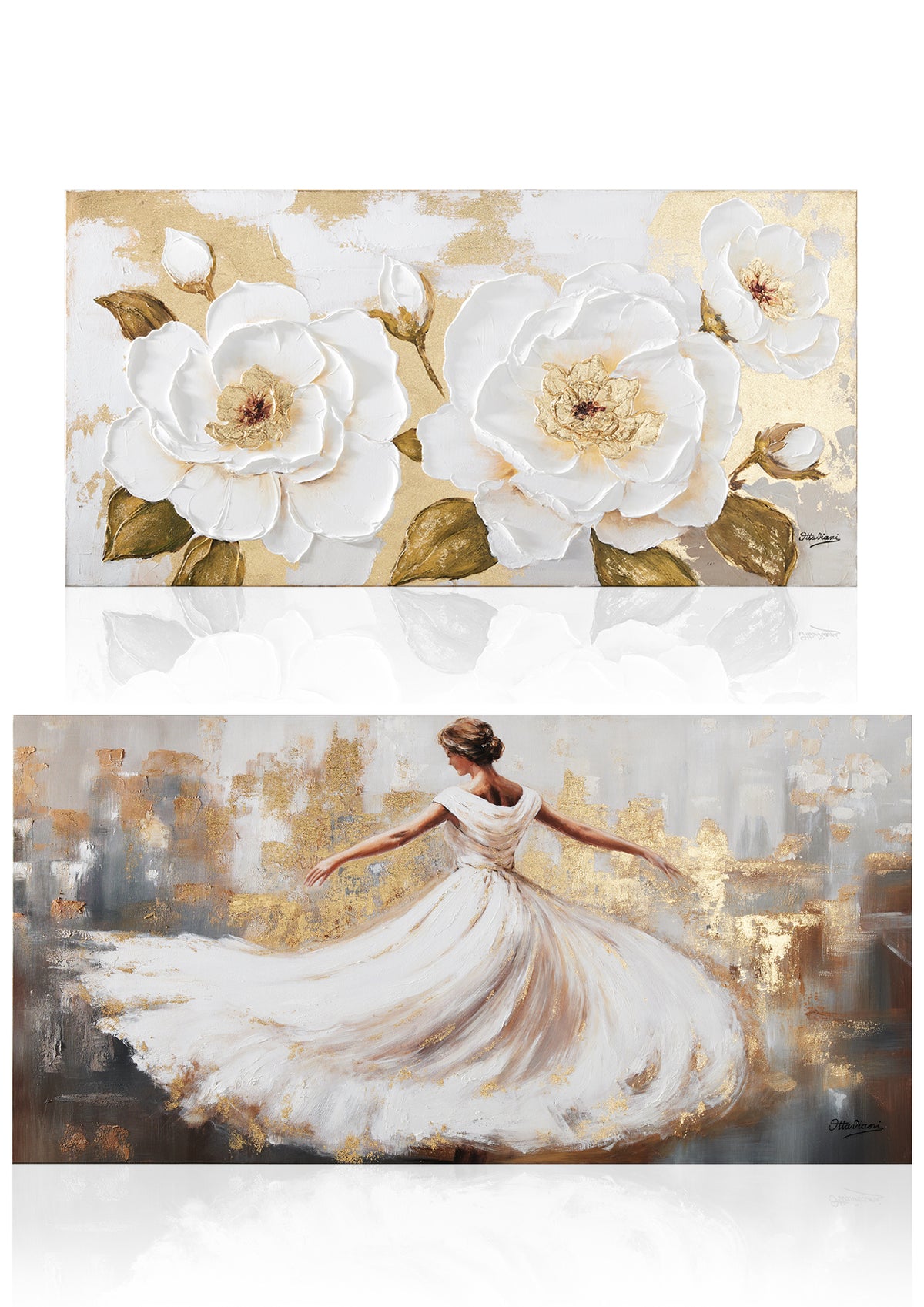 QUADRO SU TELA "ELEGANCE" 75x150 CM