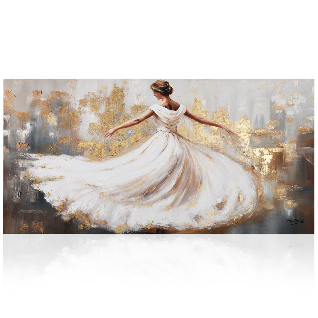 QUADRO SU TELA "ELEGANCE" 75x150 CM