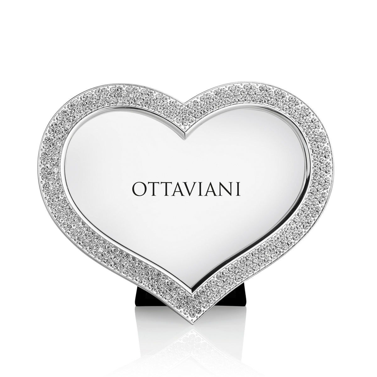PORTAFOTO CON STRASS"CUORE"CM.16,6X20,1
