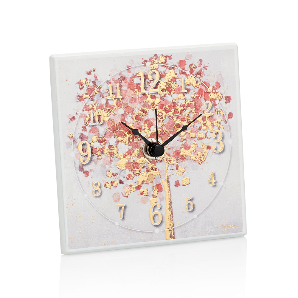 OROLOGIO "ALBERO BENAUGURALE" FOIL ORO 11X11