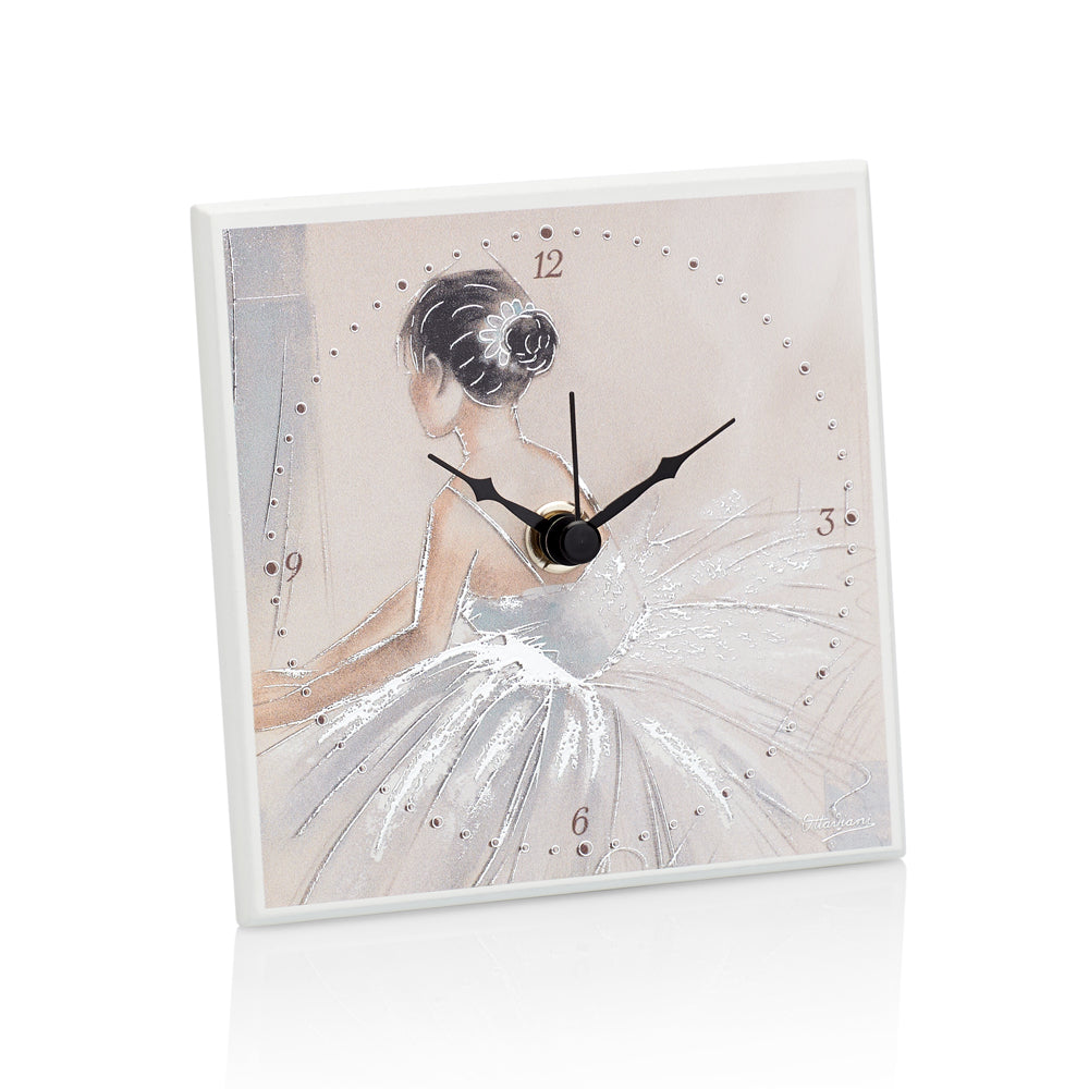 OROLOGIO "BALLERINA" FOIL ARGENTO 11X11