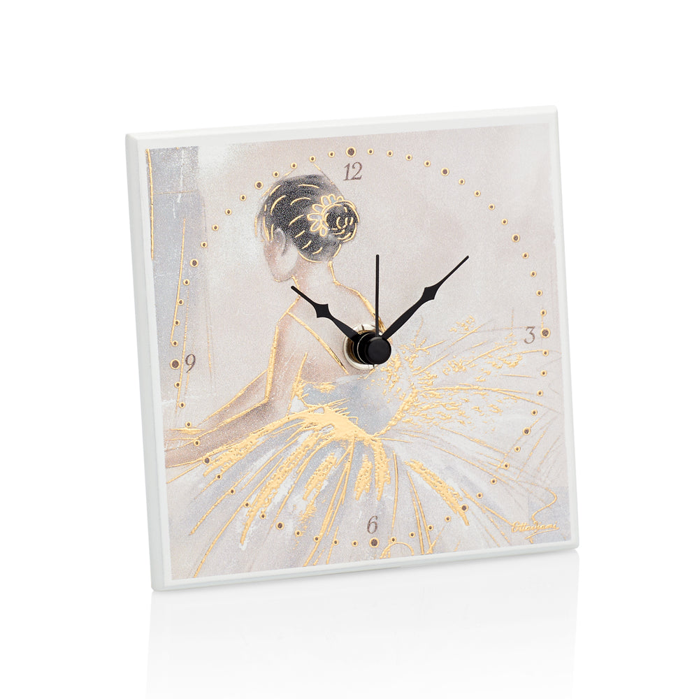 OROLOGIO BALLERINA DORATO FOIL ORO 11X11