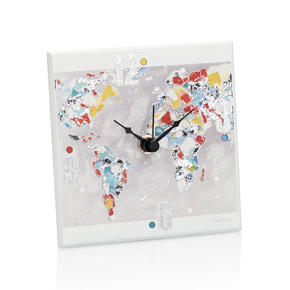 OROLOGIO PLANISFERO FOIL ARGENTO 11X11