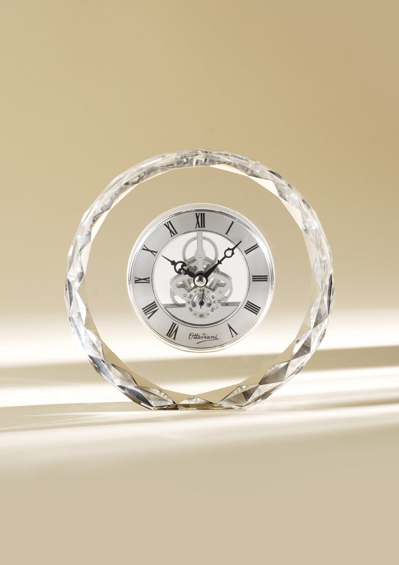OROLOGIO IN CRISTALLO H. 15,5 CM