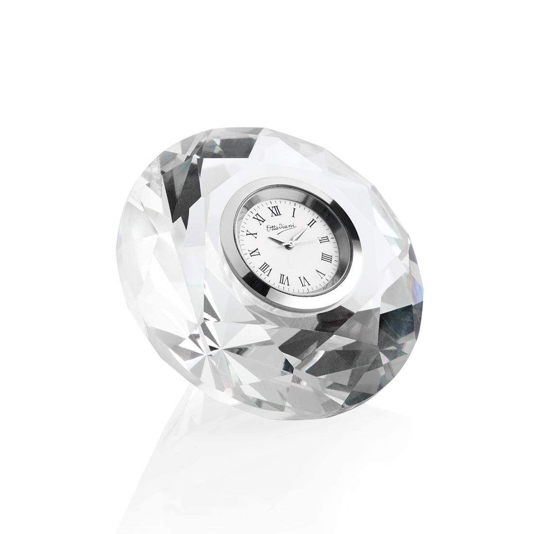 OROLOGIO IN CRISTALLO D. 8 CM