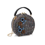 BORSA GIOIELLO CON PERLINE E CRISTALLI