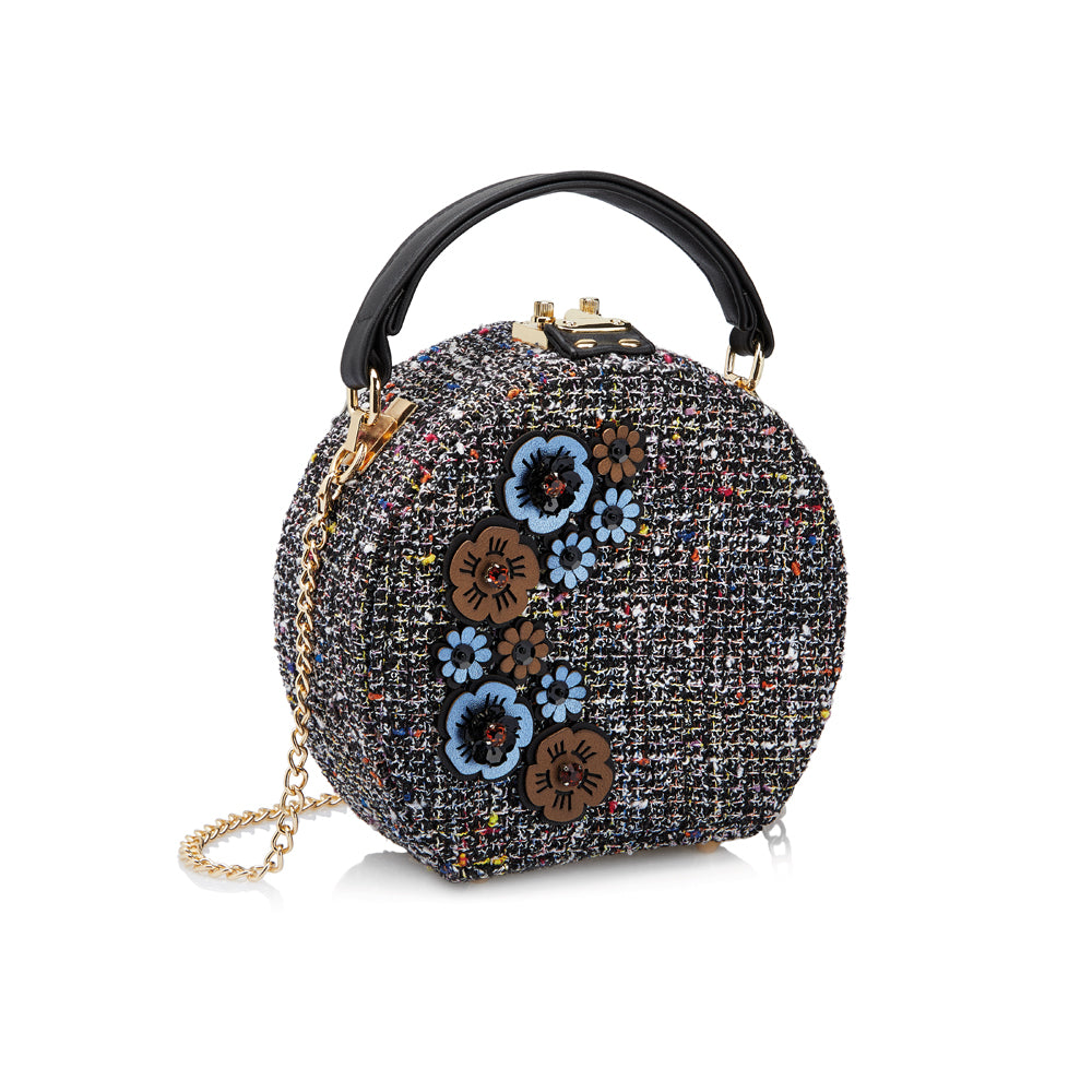 BORSA GIOIELLO CON PERLINE E CRISTALLI