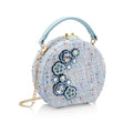 BORSA GIOIELLO CON PERLINE E CRISTALLI