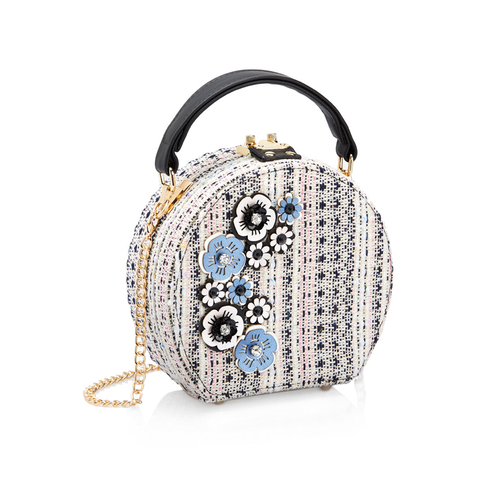 BORSA GIOIELLO CON PERLINE E CRISTALLI