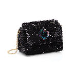 BORSA GIOIELLO CON PERLINE E PAILLETTES