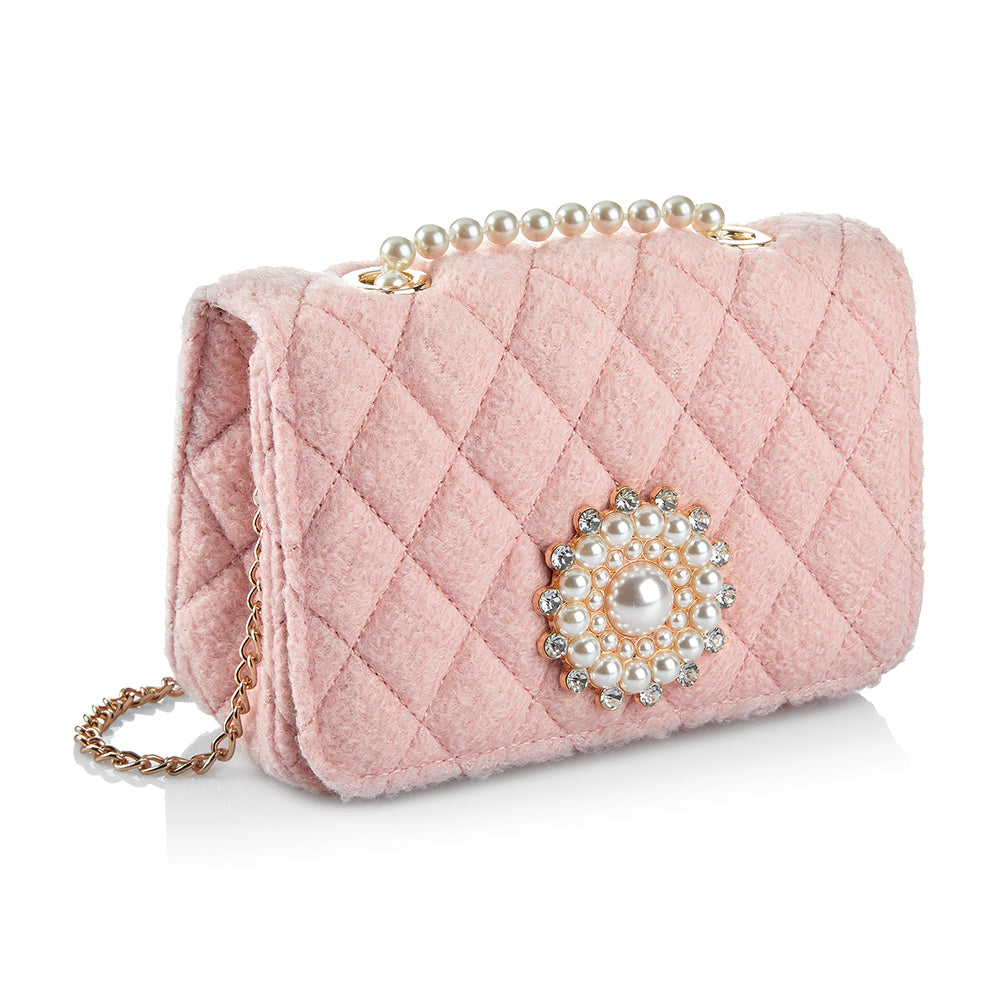 BORSA GIOIELLO TESSUTO CRISTALLI,PERLE,BJ,STRA