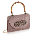 BORSA GIOIELLO IN TESSUTO CON CRISTALLI