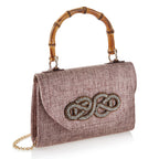 BORSA GIOIELLO IN TESSUTO CON CRISTALLI