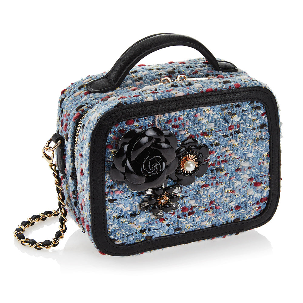 BORSA GIOIELLO TESSUTO CON SMALTI,P.BJ E STRAS