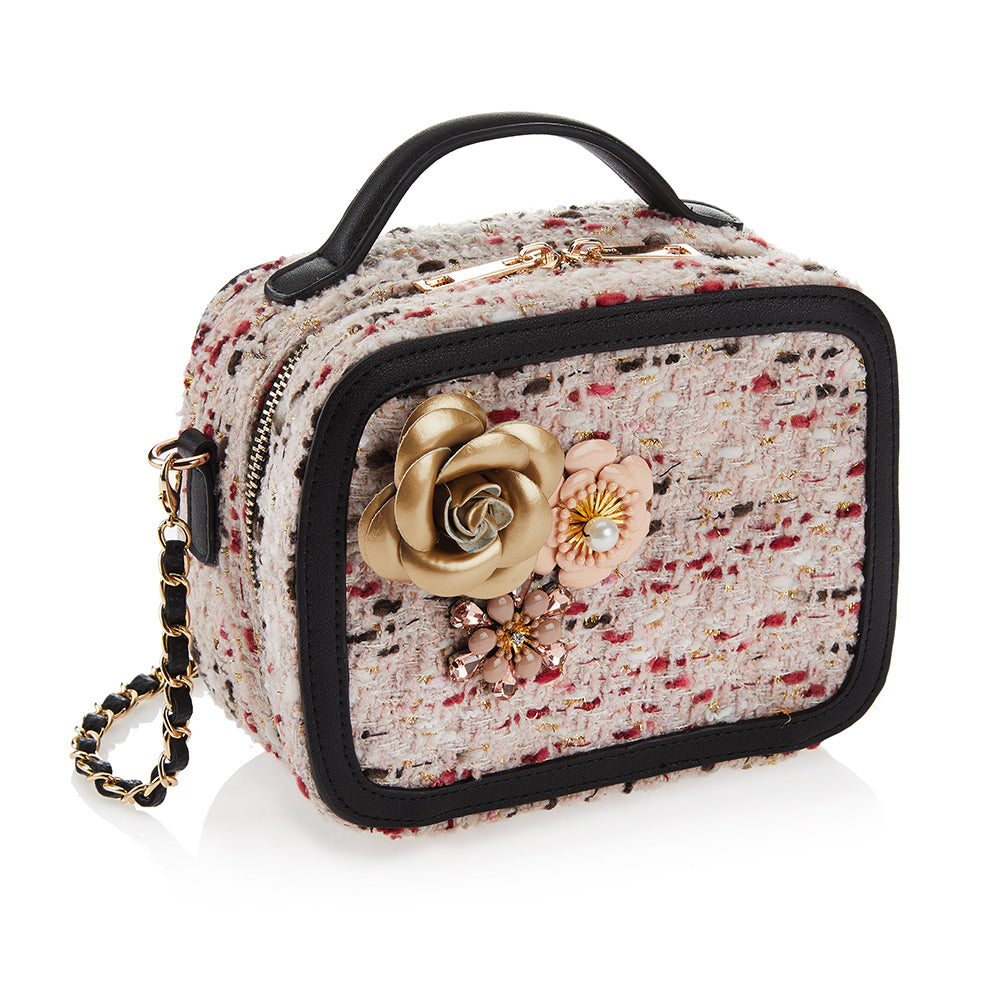BORSA GIOIELLO TESSUTO CON SMALTI,P.BJ E STRAS