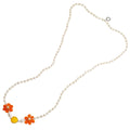 COLLANA CON PERLE E CITRINI