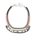 COLLANA C/PERLINE,STRASS,PAILLETTES,PERLE BJ