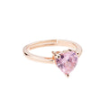 ANELLO PLACCATO ORO ROSA CON CUBIC ZIRCONIA