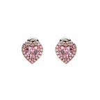 ORECCHINI PLACCATI ORO ROSA CON CUBIC ZIRCONIA