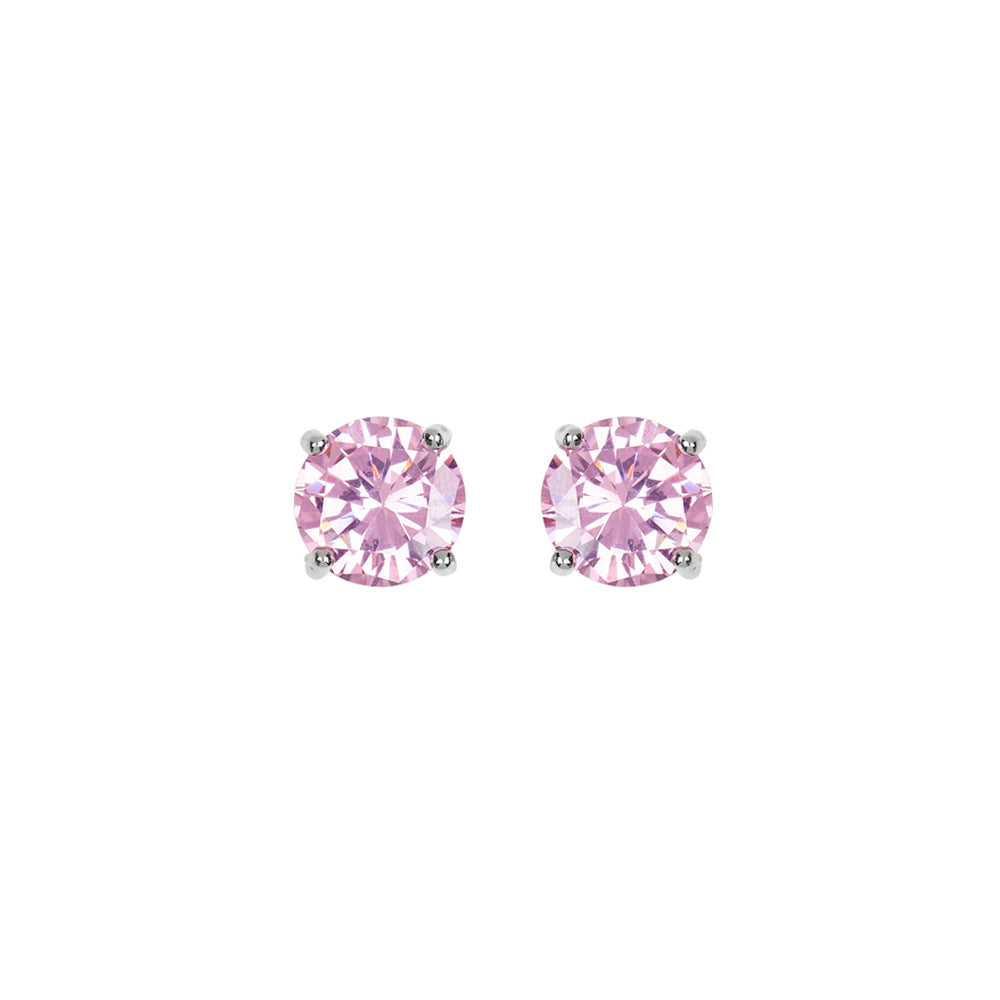 ORECCHINI RODIATI CON CUBIC ZIRCONIA
