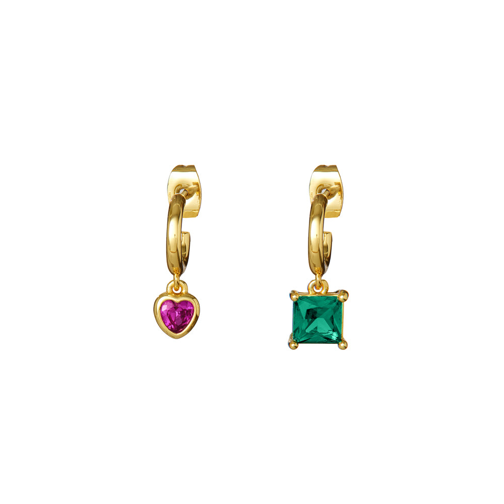 ORECCHINI DORATI CON CUBIC ZIRCONIA