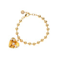 BRACCIALE DORATO CON PERLE