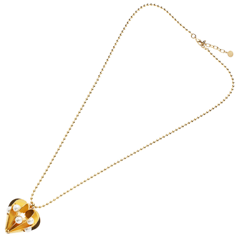 COLLANA DORATA CON PERLE