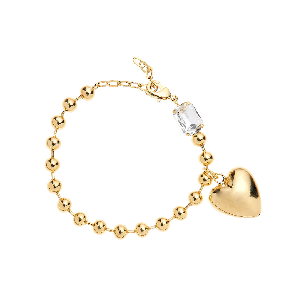 BRACCIALE DORATO CON CRISTALLO